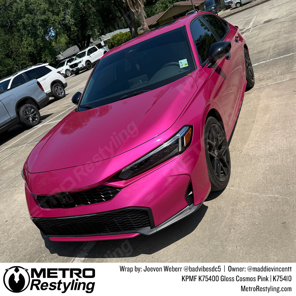 KPMF K75400 Gloss Cosmos Pink Vinyl Wrap | K75410