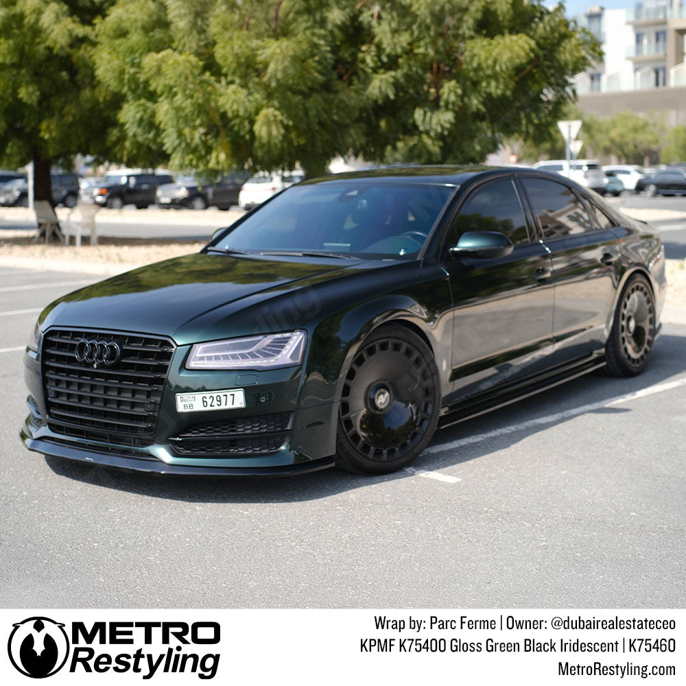 dark green audi wrap