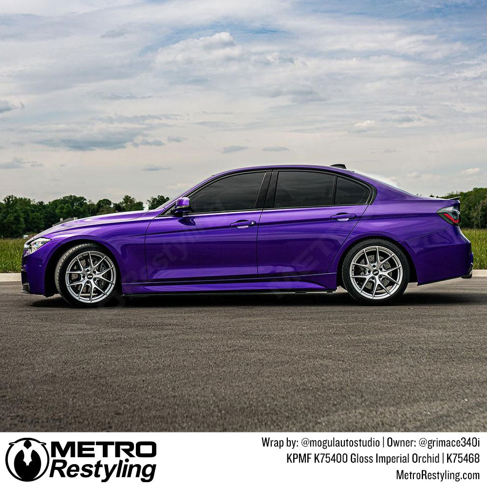 Purple BMW Wrap