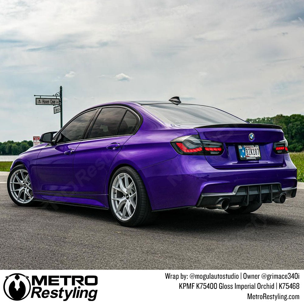Purple BMW Wrap