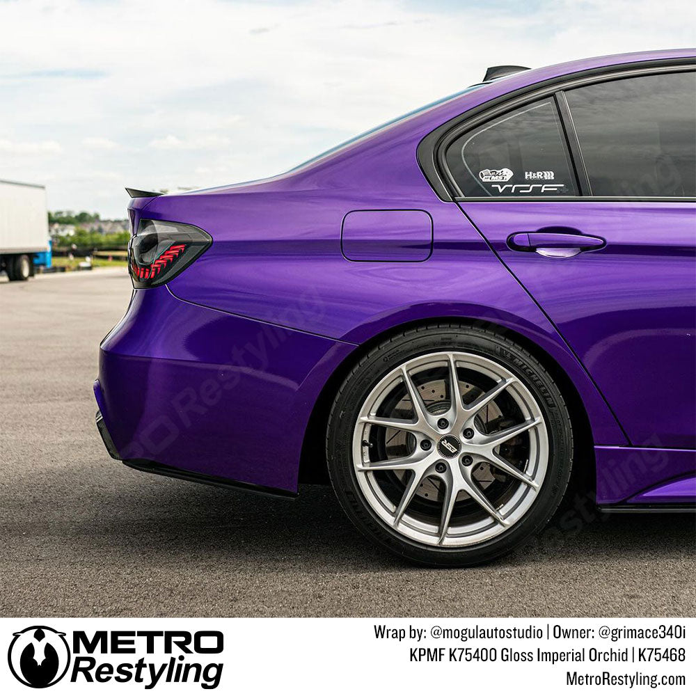 Purple BMW Wrap