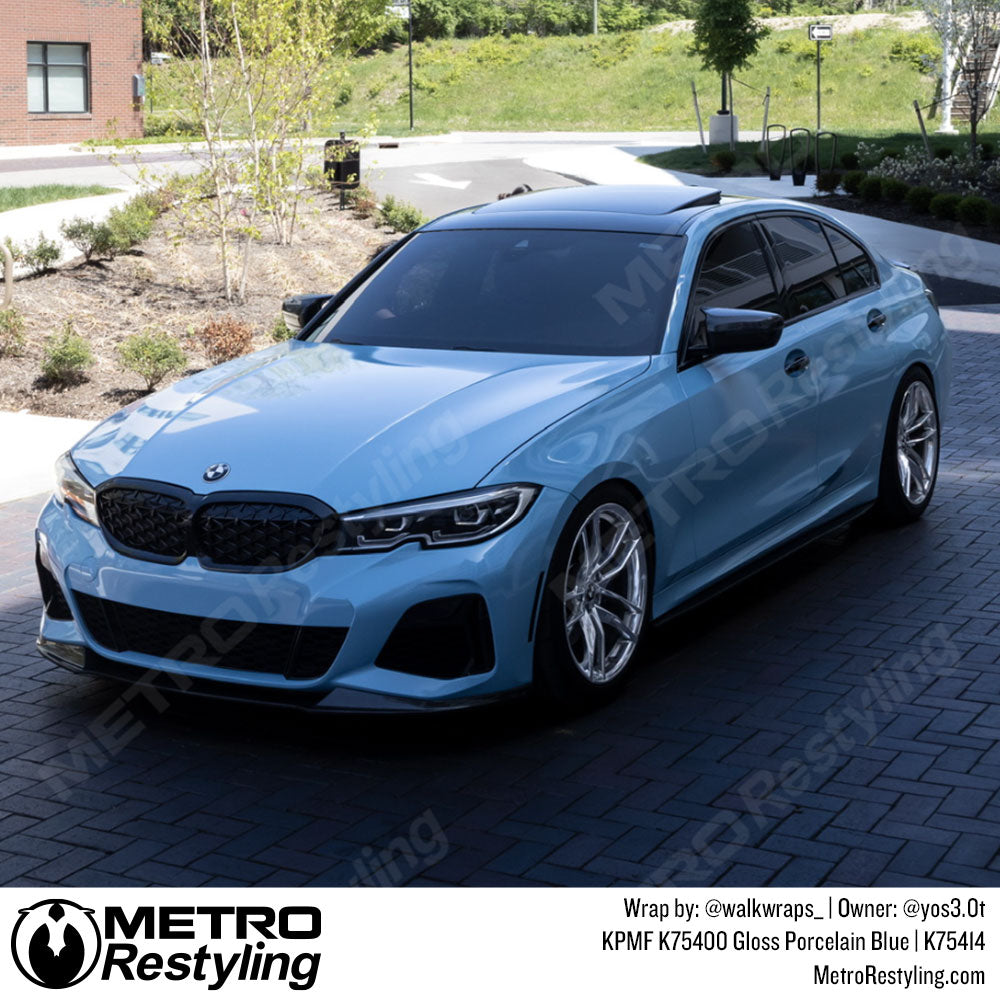 Blue BMW Vinyl Wrap