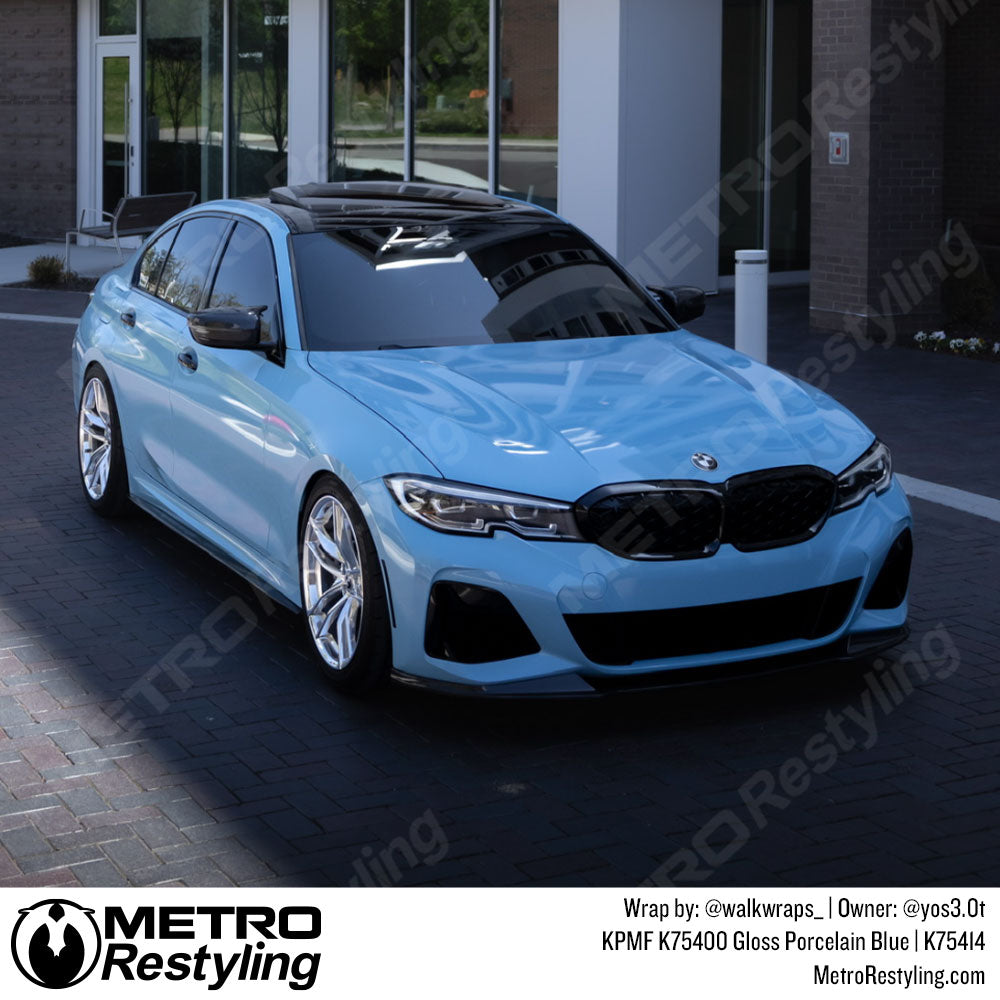 Blue BMW Vinyl Wrapped