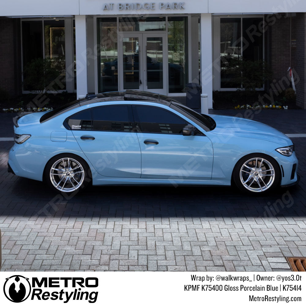 Blue BMW Wrap