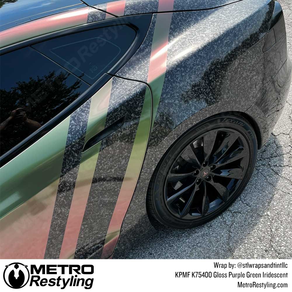 KPMF K75400 Gloss Purple Green Iridescent Vinyl Wrap | K75464
