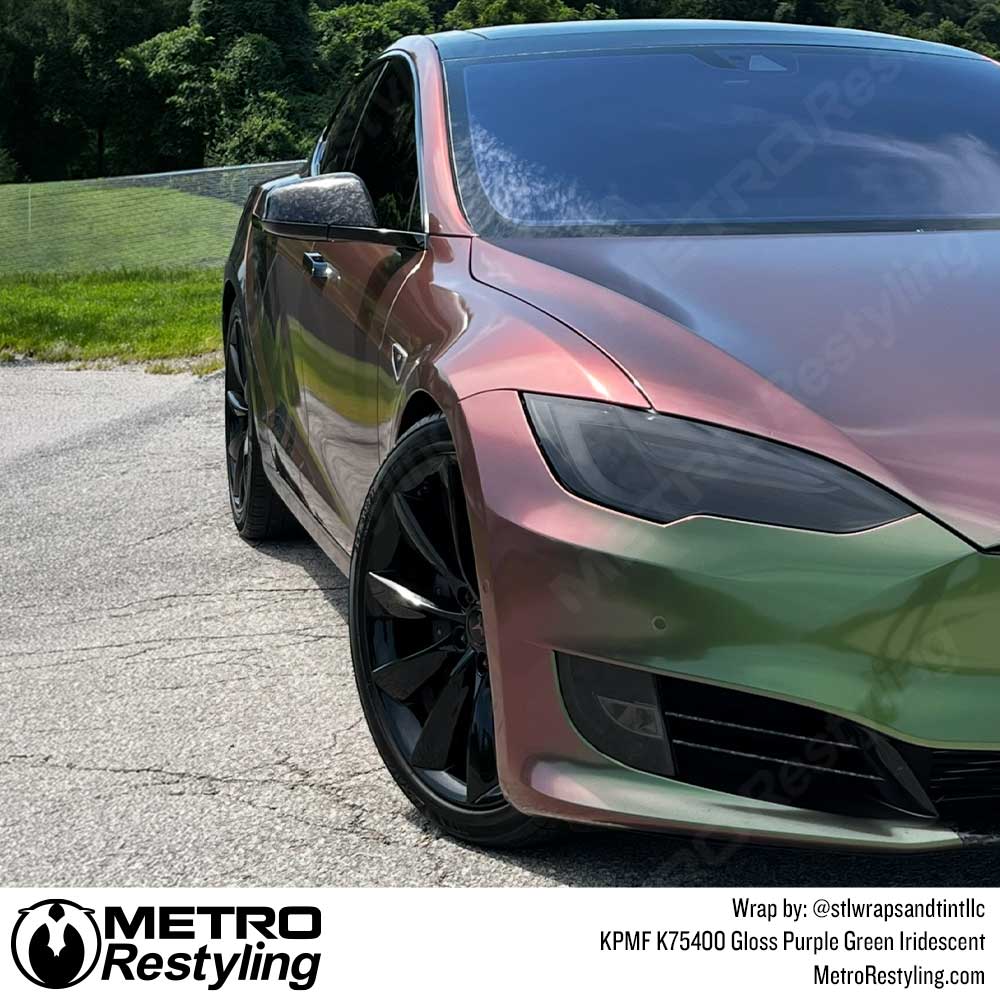 KPMF K75400 Gloss Purple Green Iridescent Vinyl Wrap | K75464