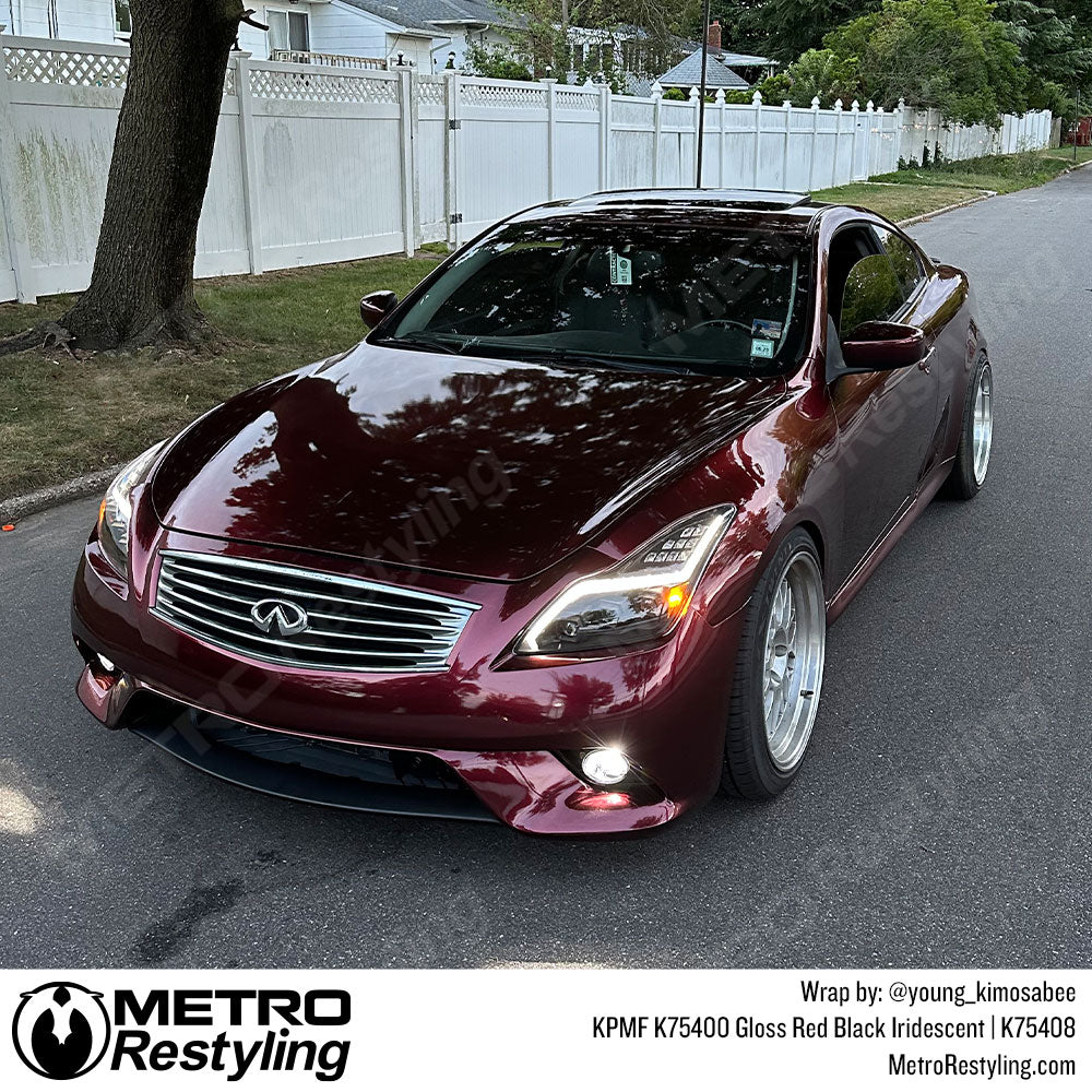 Red Black Infiniti Vinyl Wrap