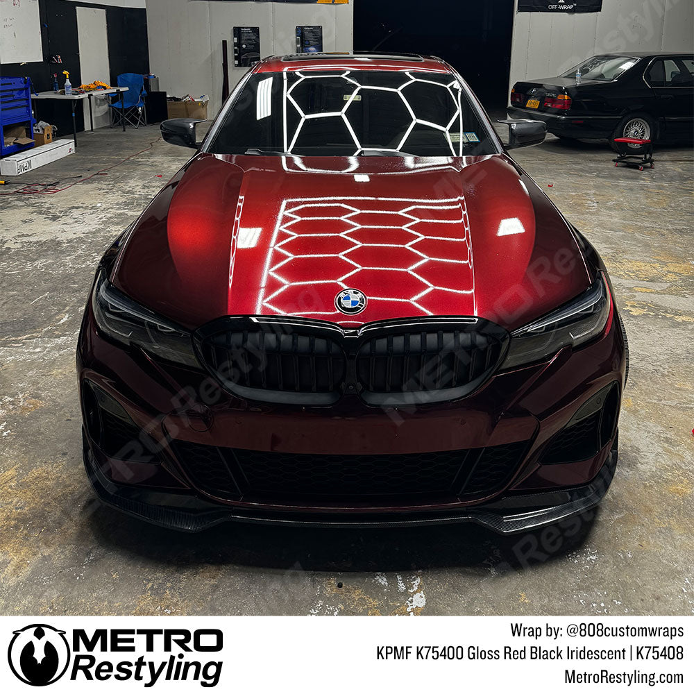 Red Black BMW Wrap