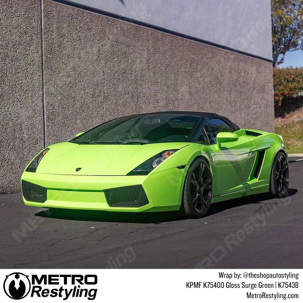 neon green lambo wrap