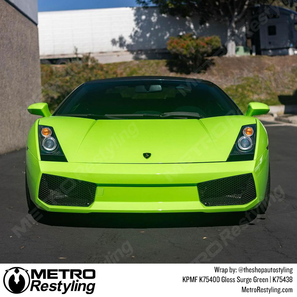 neon green lambo wrap