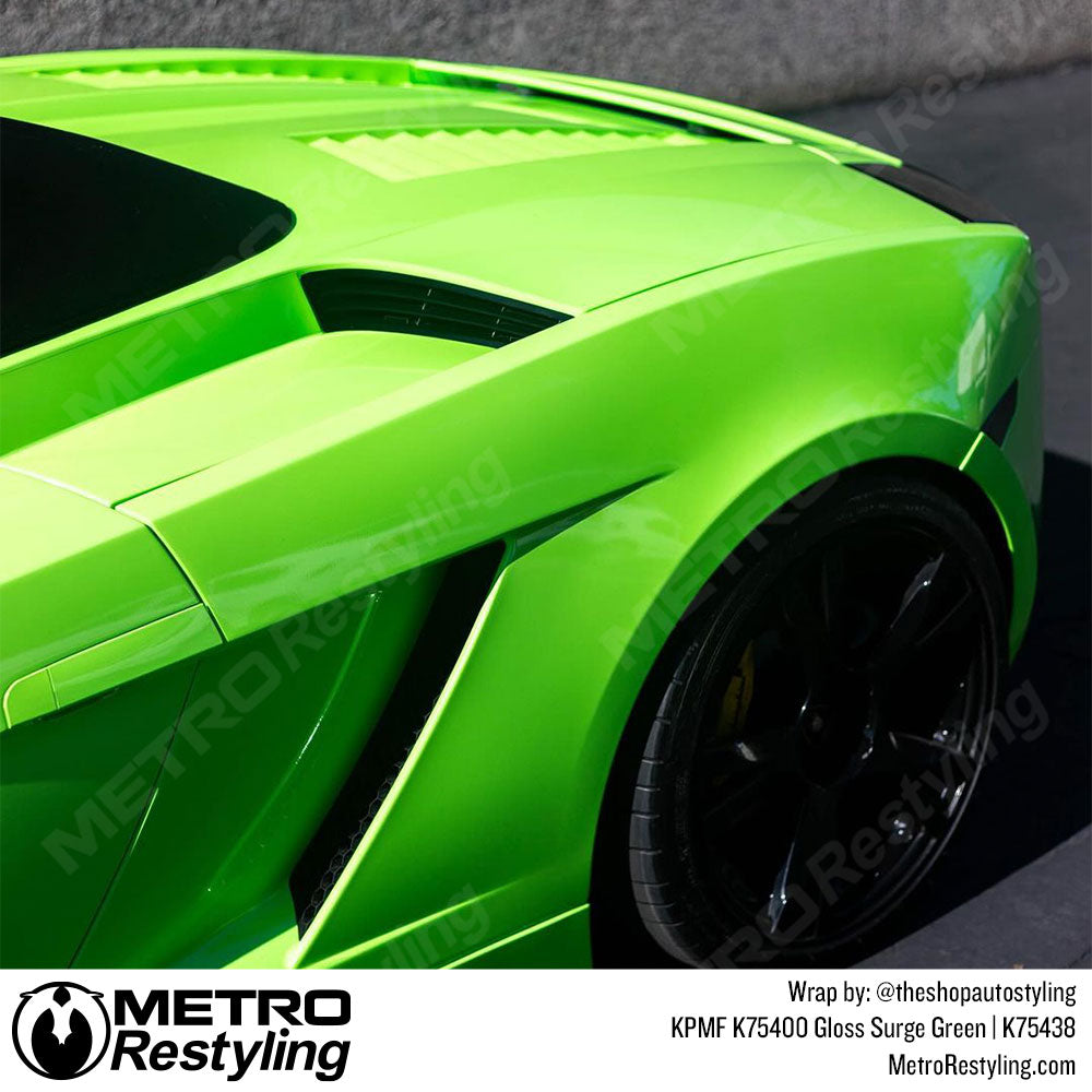 neon green lambo wrap