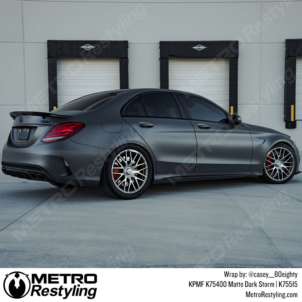 Matte Dark Mercedes Wrap