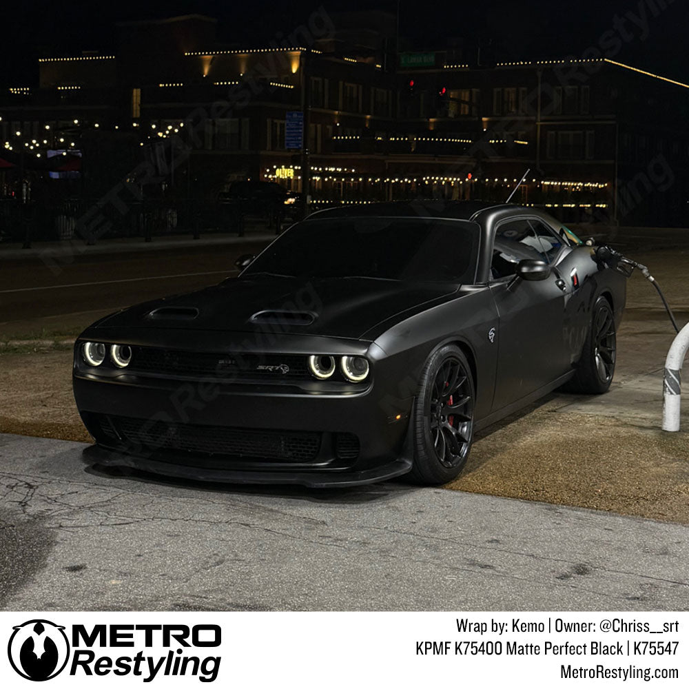 matte black challenger wrap