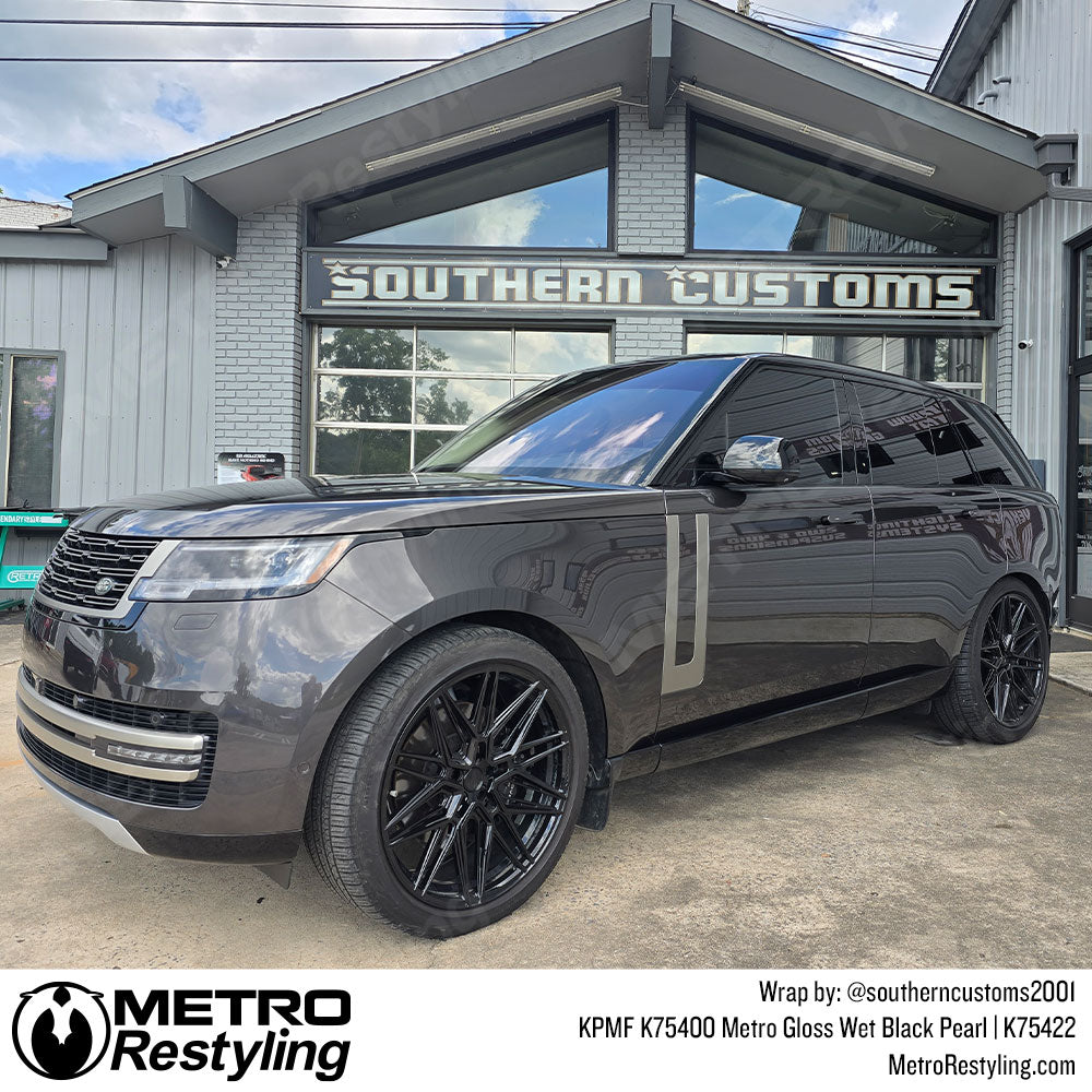 black range rover wrap