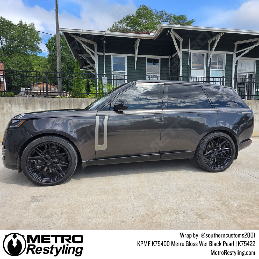 black range rover wrap