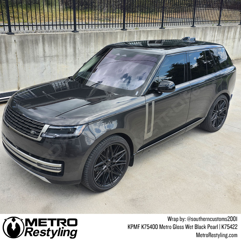 black range rover wrap