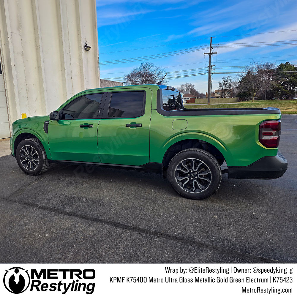 kpmf gold green electrum truck wrap