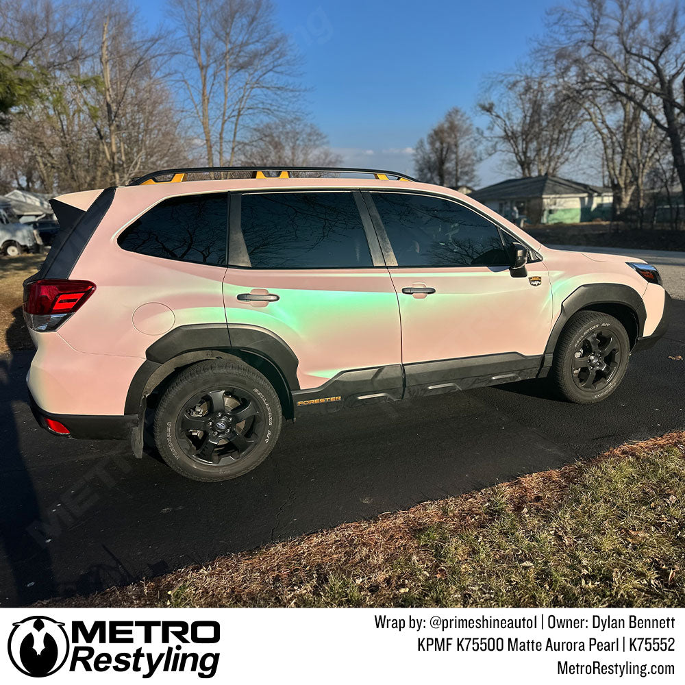 green color flip car wrap