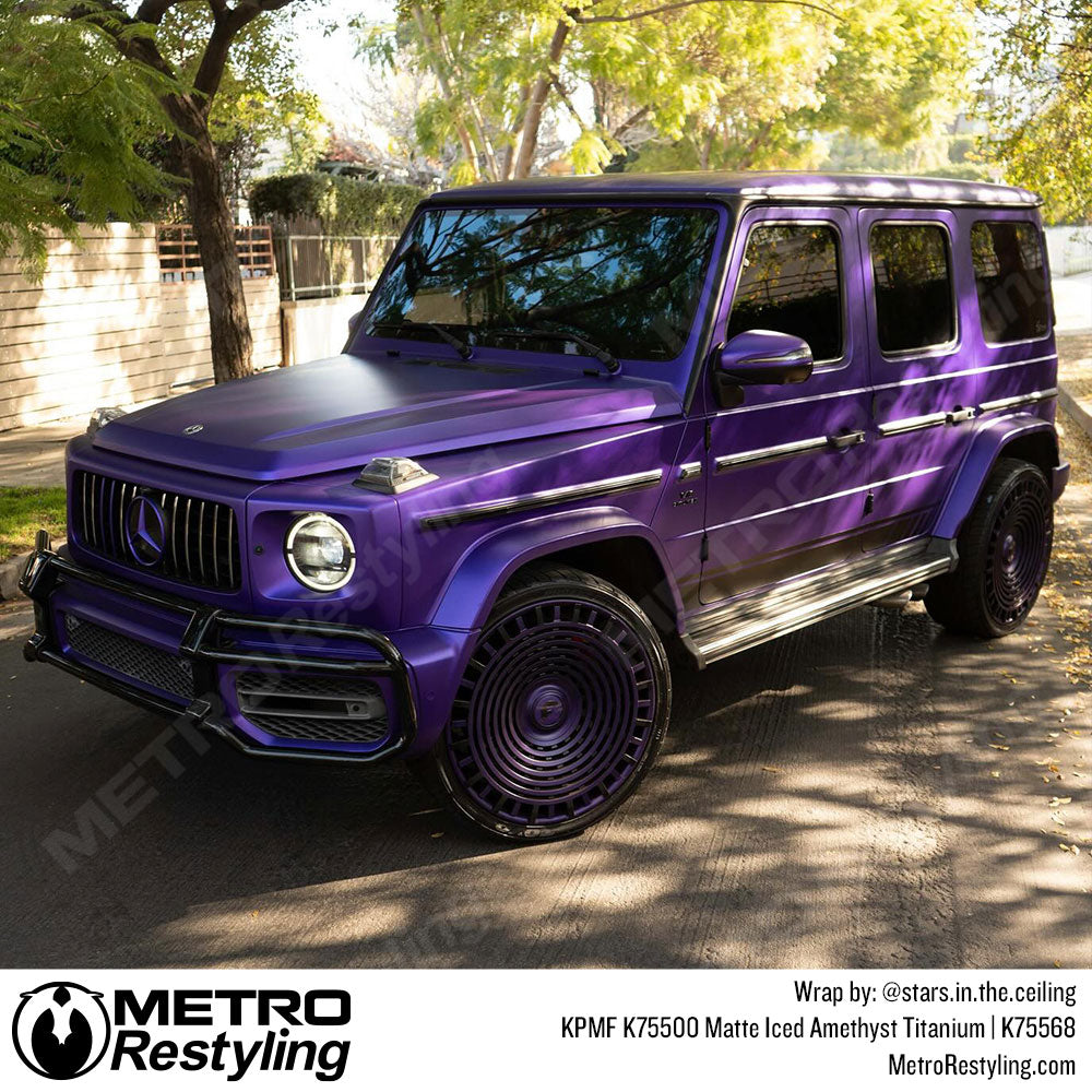 purple mercedes wrap