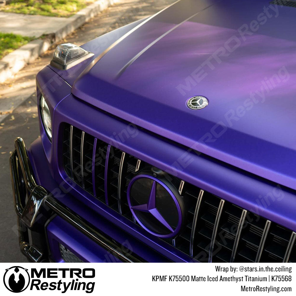 purple mercedes wrap