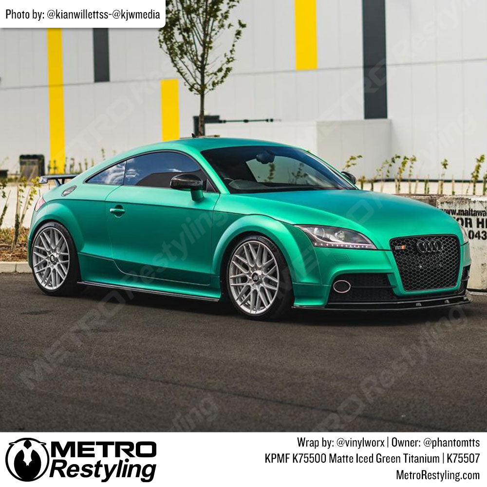 matte green audi wrap