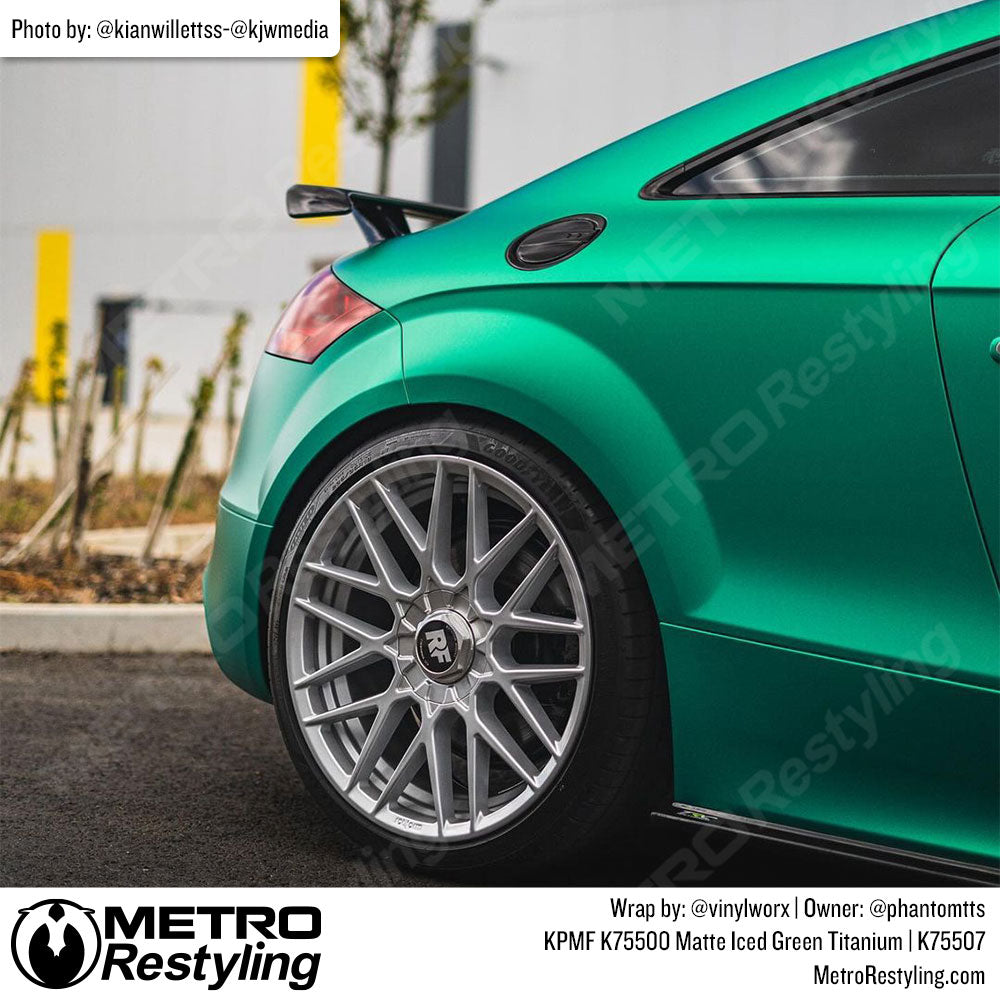 matte green audi wrap