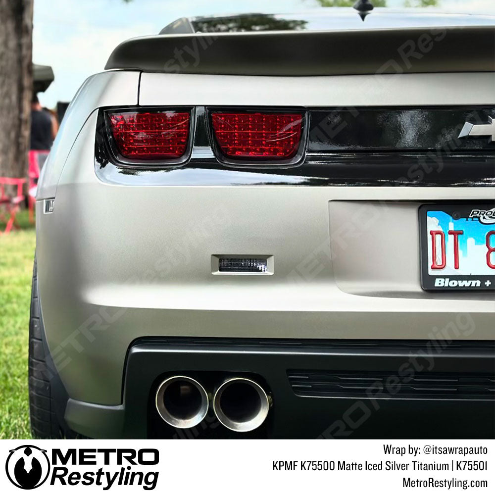 silver camaro wrap