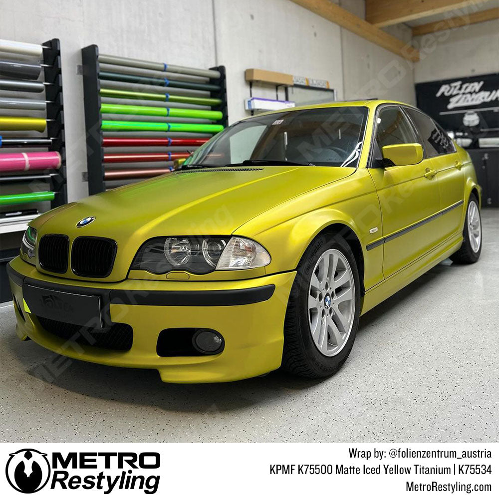 yellow bmw wrap