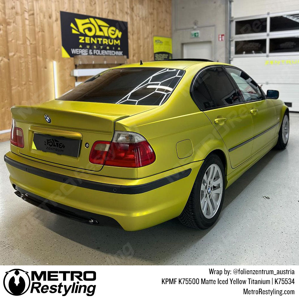 yellow bmw wrap