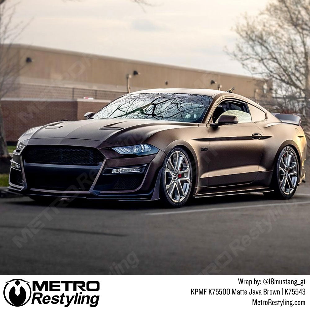 Java Brown Ford Mustang GT Wrap