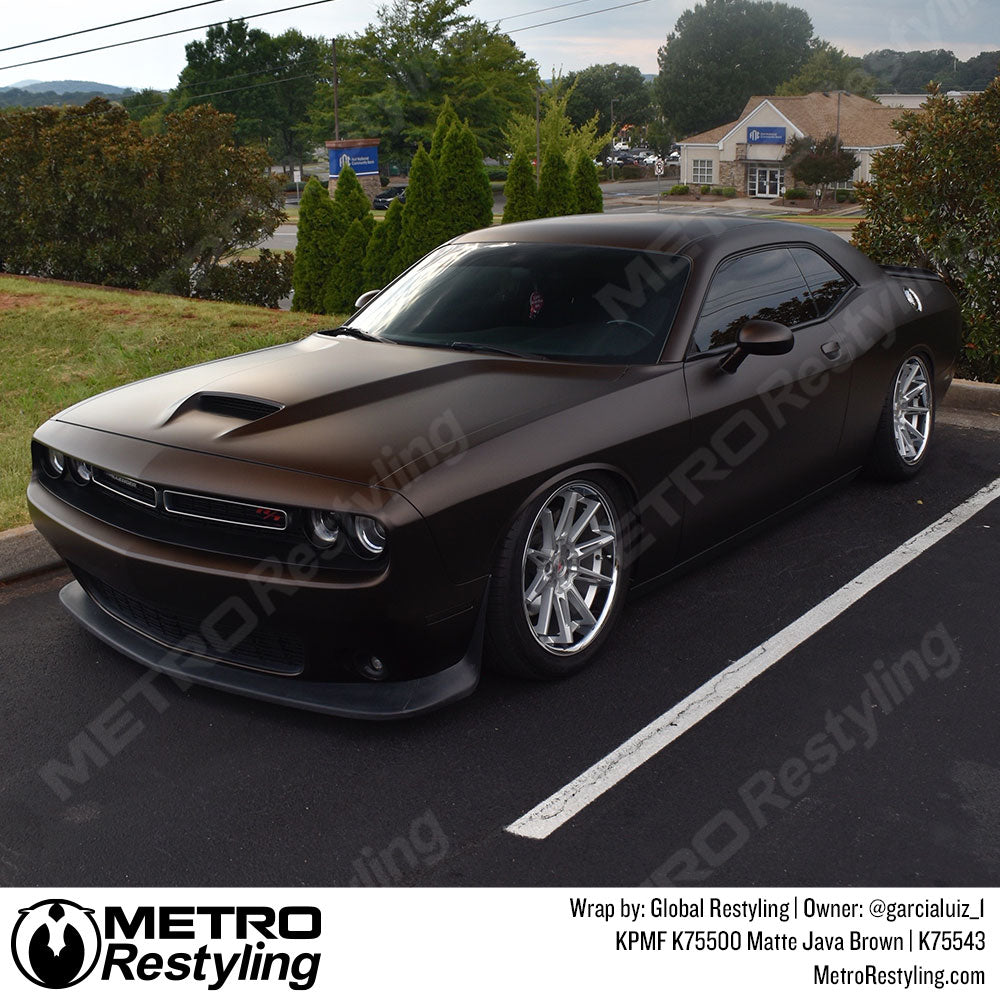 matte brown challenger wrap
