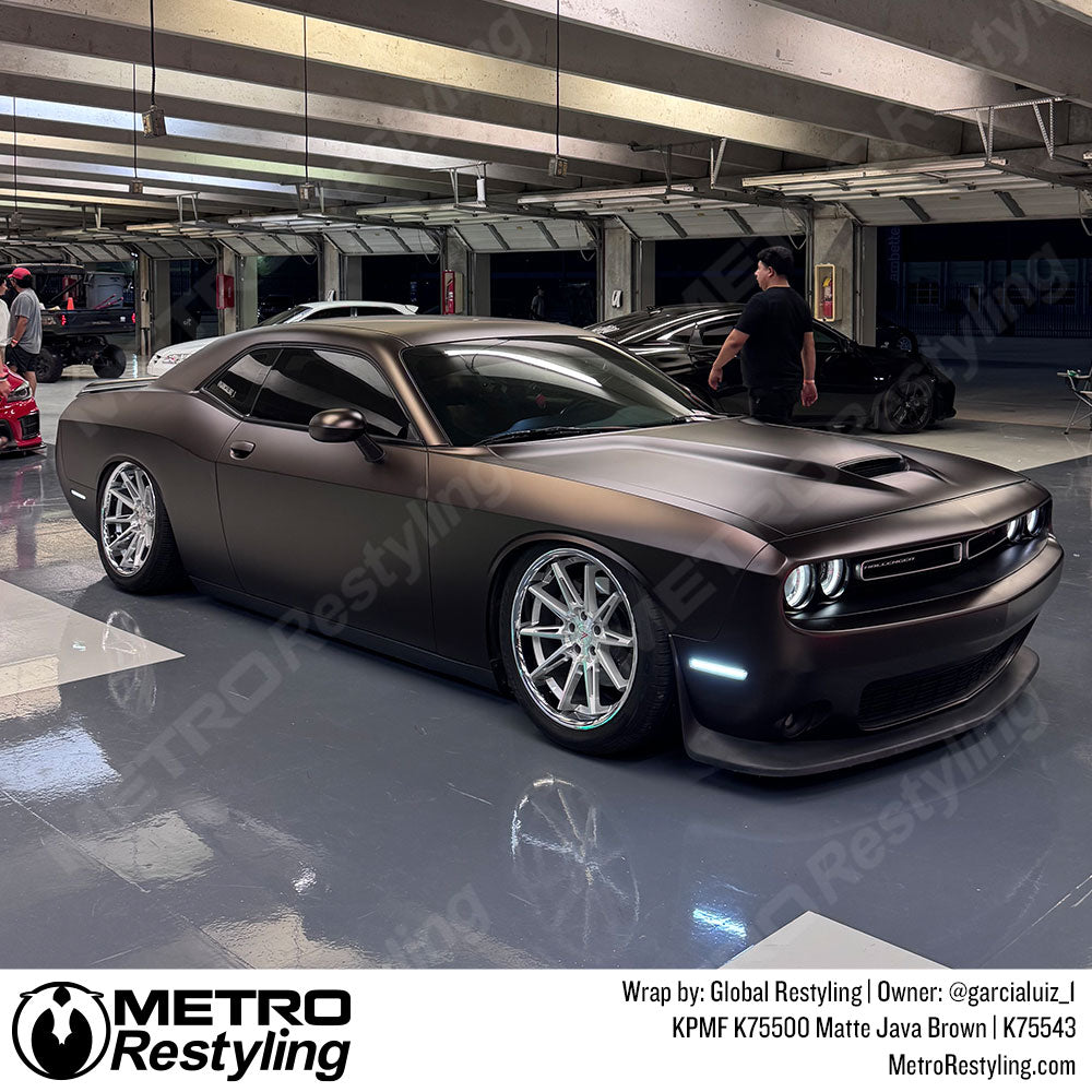 matte brown challenger wrap