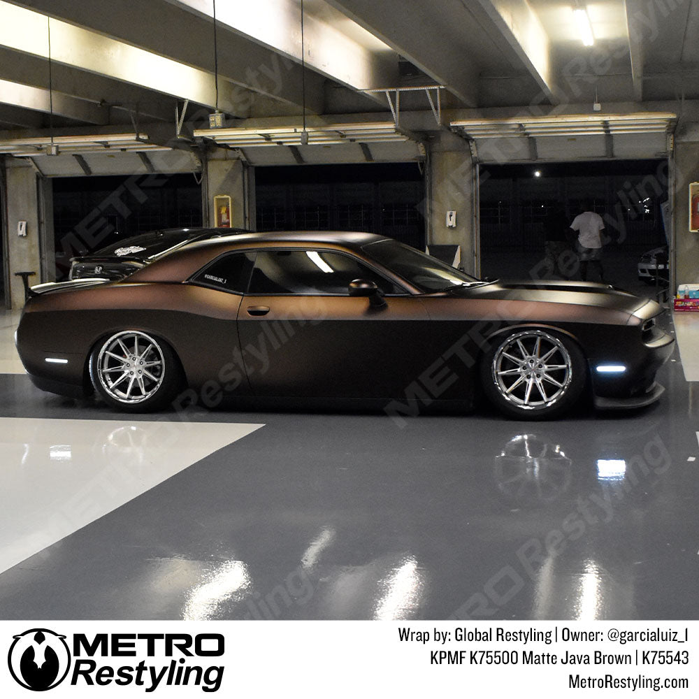 matte brown challenger wrap