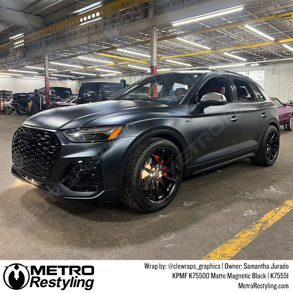 matte black audi wrap