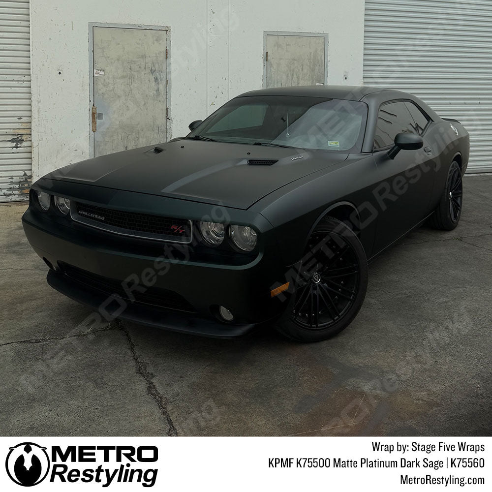 Dark green dodge wrap