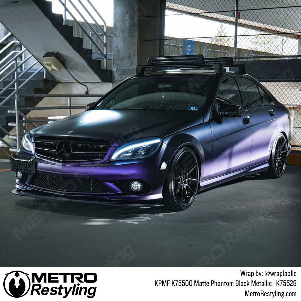 Purple Black Iridescent Mercedes Wrap