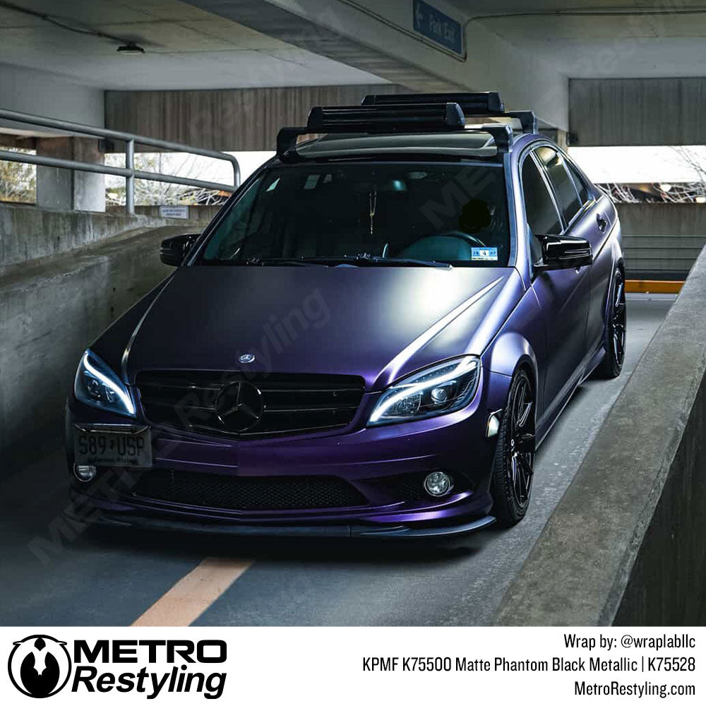 Purple Black Iridescent Mercedes Vinyl Wrap