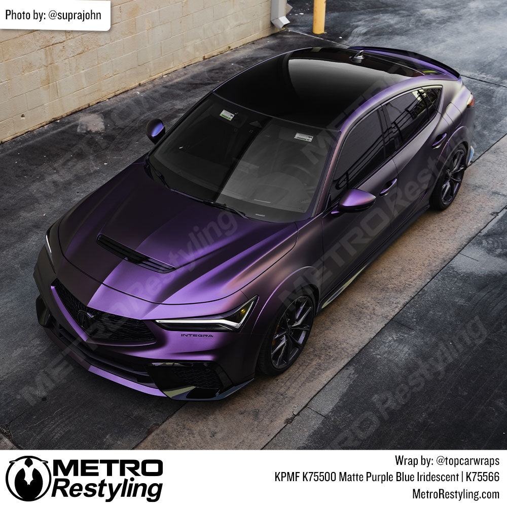 Purple Black Acura Wrap
