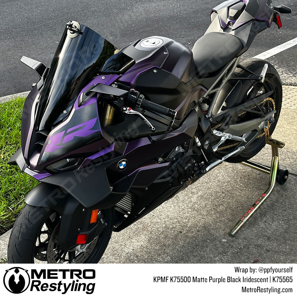 Purple Motorcycle Wrap