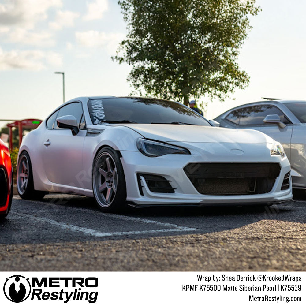 pearl white subaru wrap