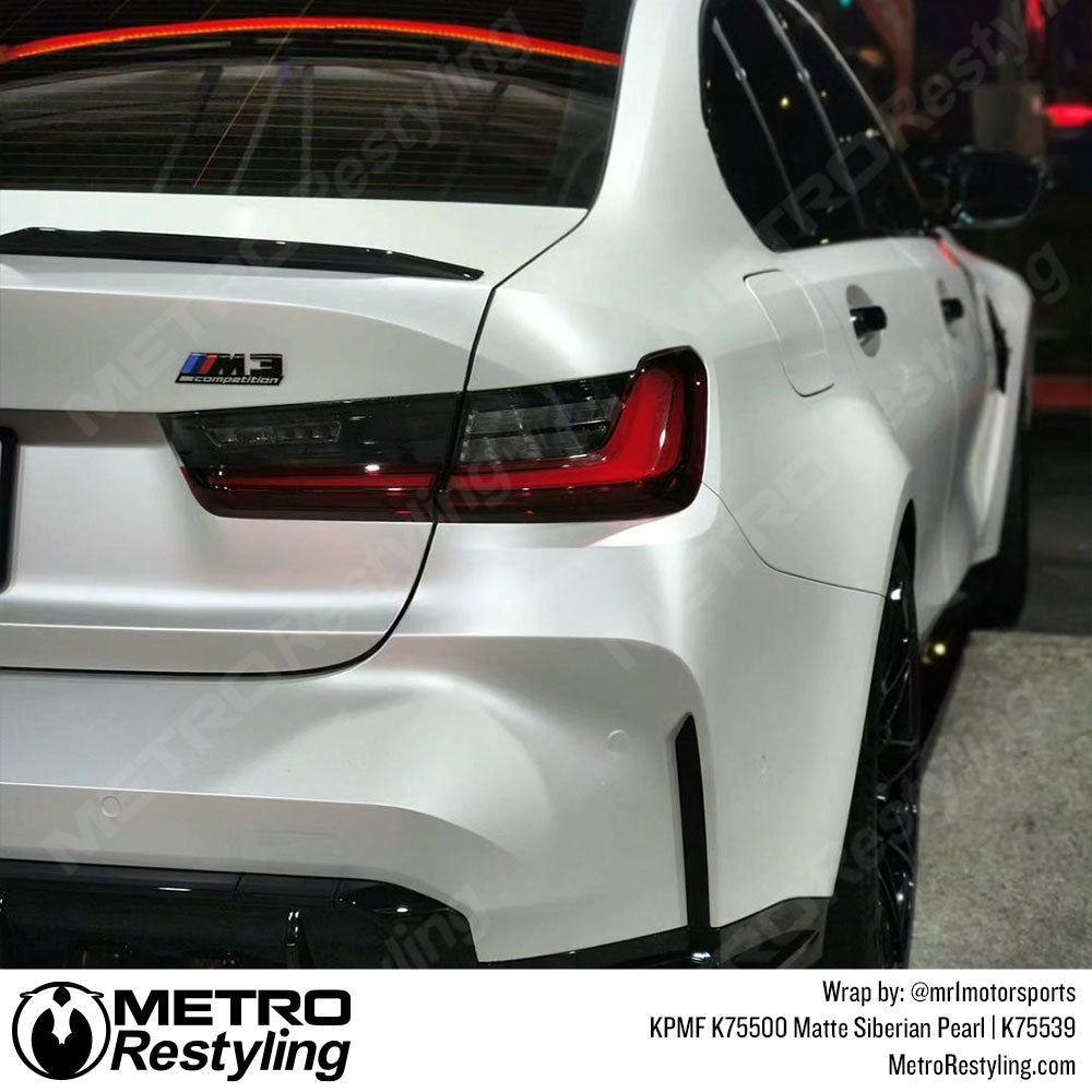 white bmw wrap