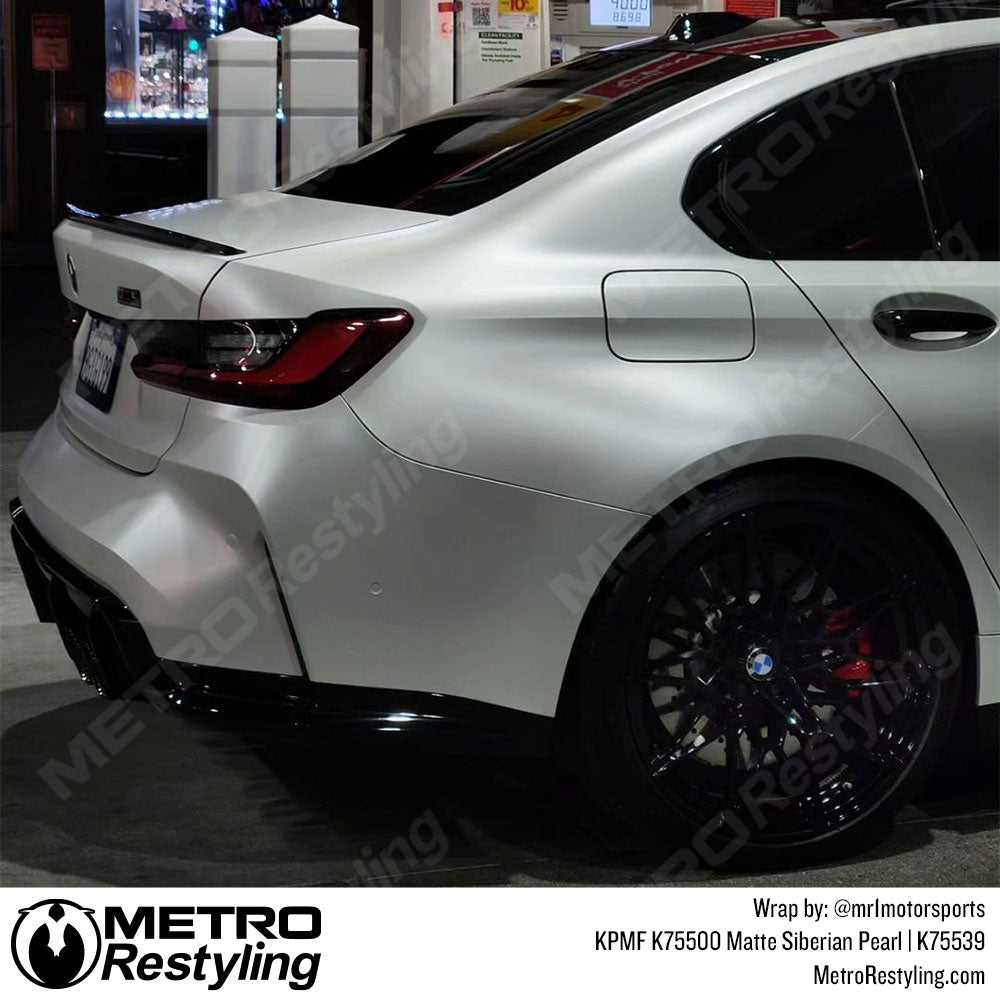 white bmw wrap