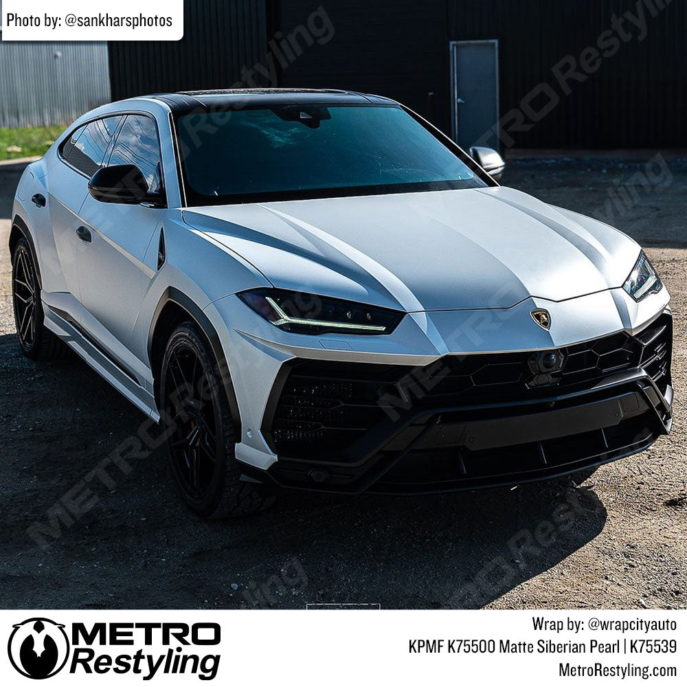 Matte White Lamborghini Wrap