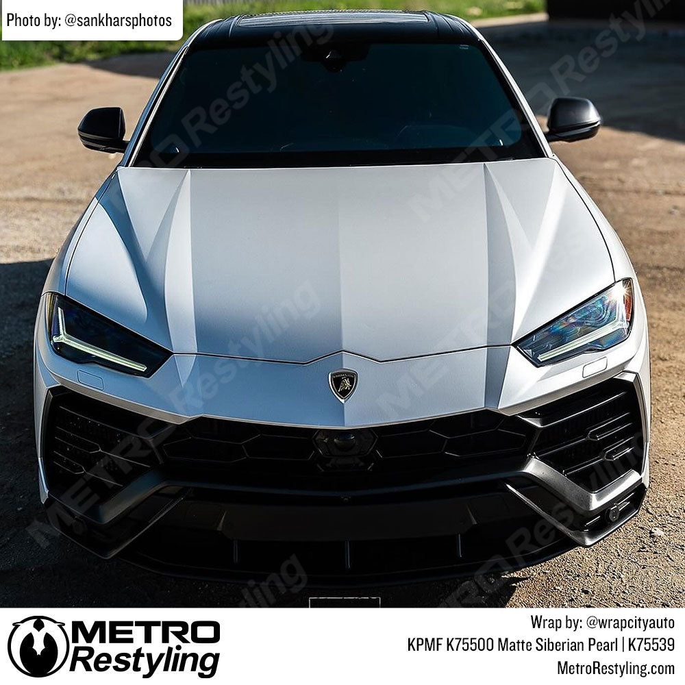 Matte White Lamborghini Wrap