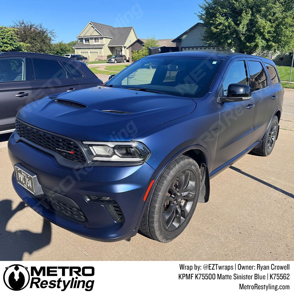 sinister blue suv wrap