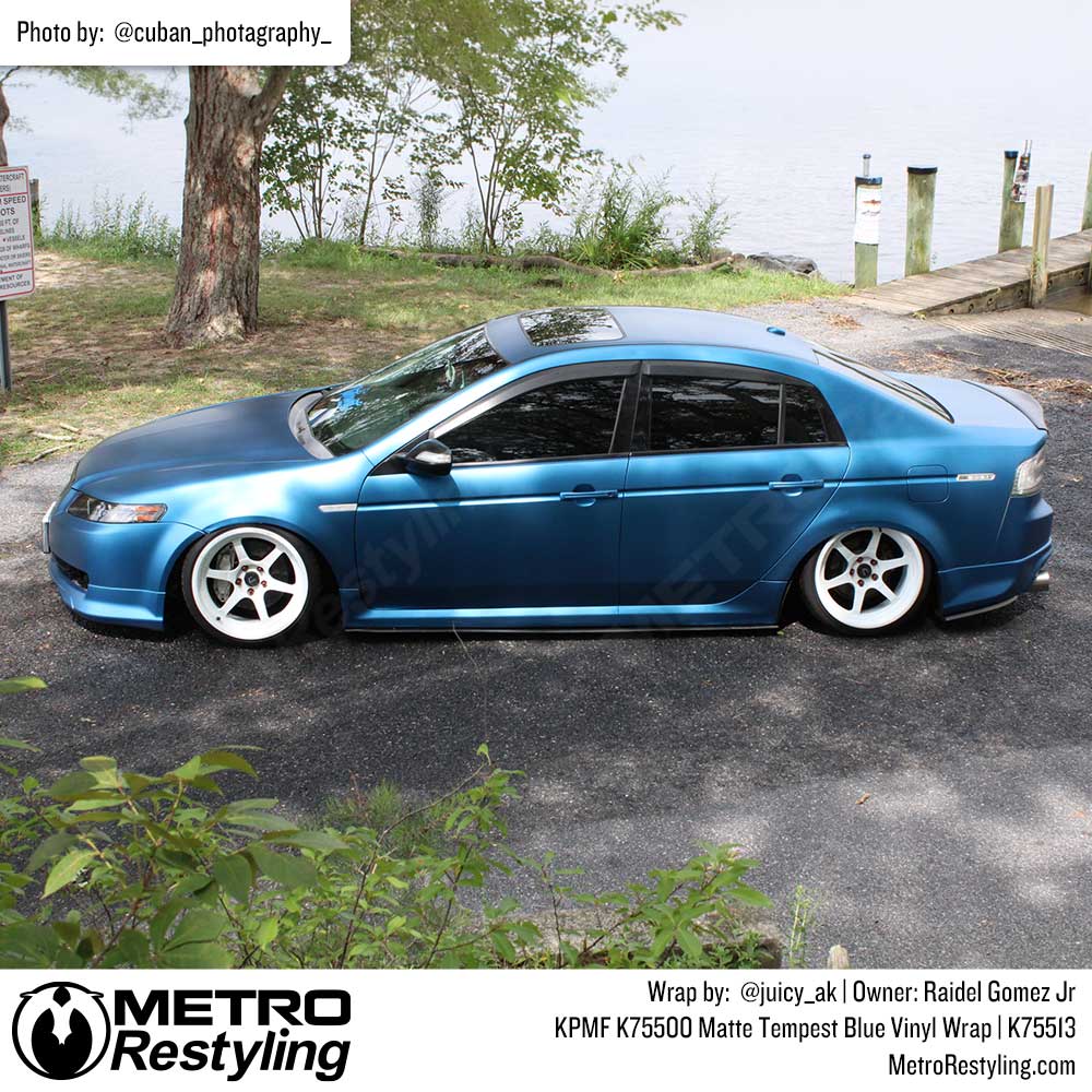 KPMF K75500 Matte Tempest Blue Vinyl Wrap | K75513