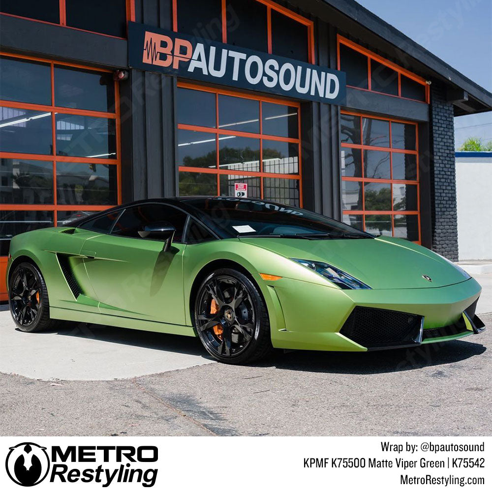 bright green lambo wrap