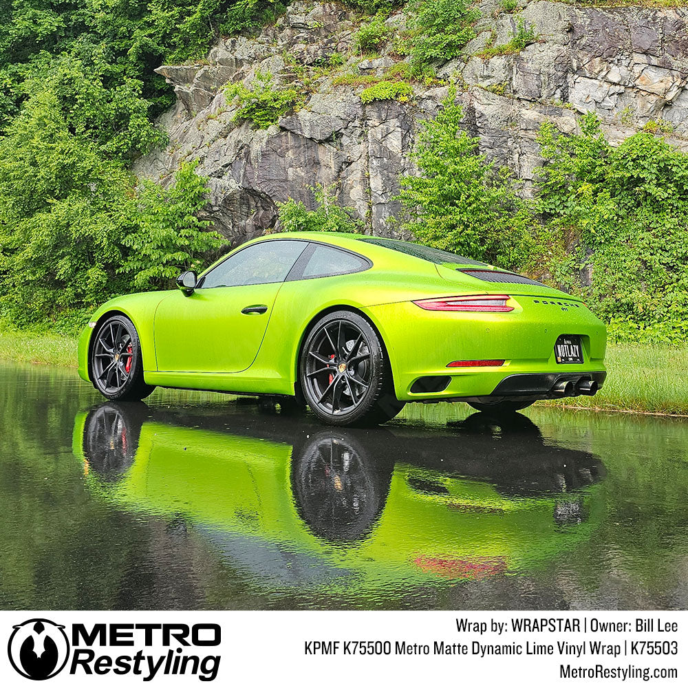 KPMF K75500 Metro Matte Dynamic Lime Vinyl Wrap | K75503