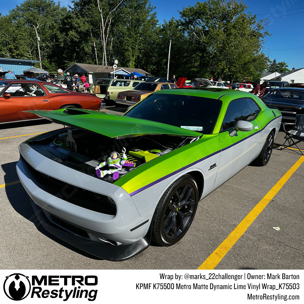 KPMF K75500 Metro Matte Dynamic Lime Vinyl Wrap | K75503