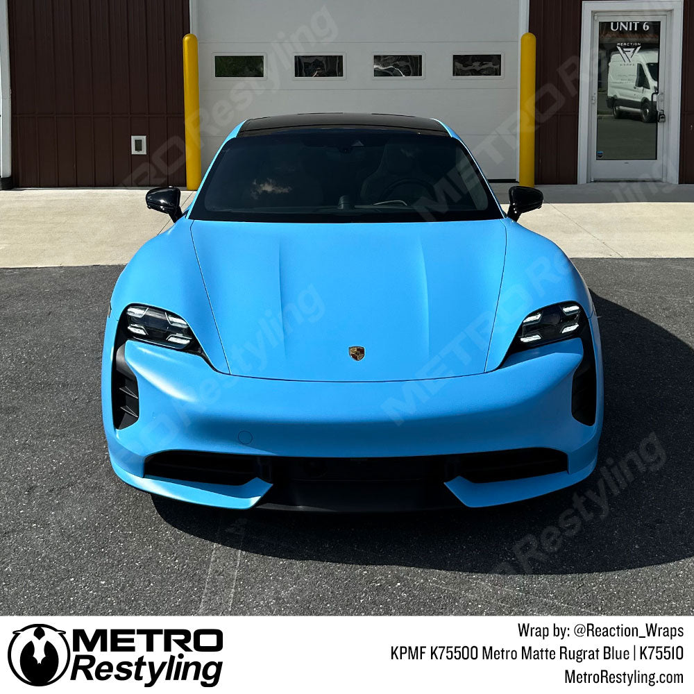Matte Blue Porsche Wrap